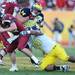 Michigan defensive tackle Jibreel Black attempts to and misses a second tackle on South Carolina quarterback Connor Shaw during the fourth quarter of the Outback Bowl at Raymond James Stadium in Tampa, Fla. on Tuesday, Jan. 1. Melanie Maxwell I AnnArbor.com